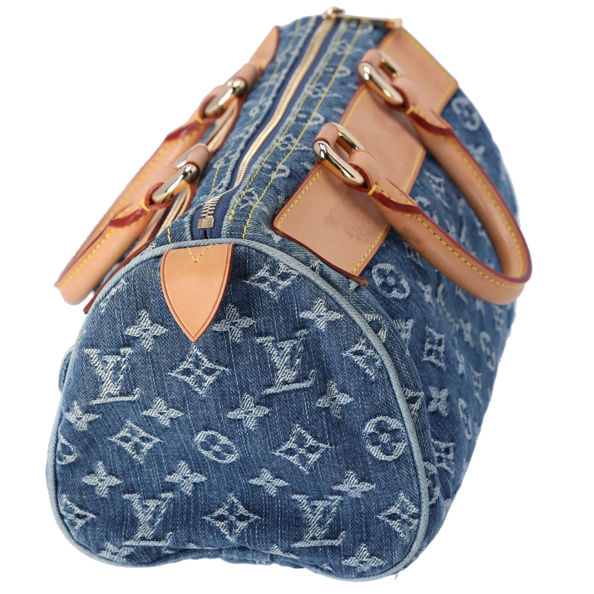 Louis Vuitton Neo Speedy Monogram Denim Handbag M95019 Blue