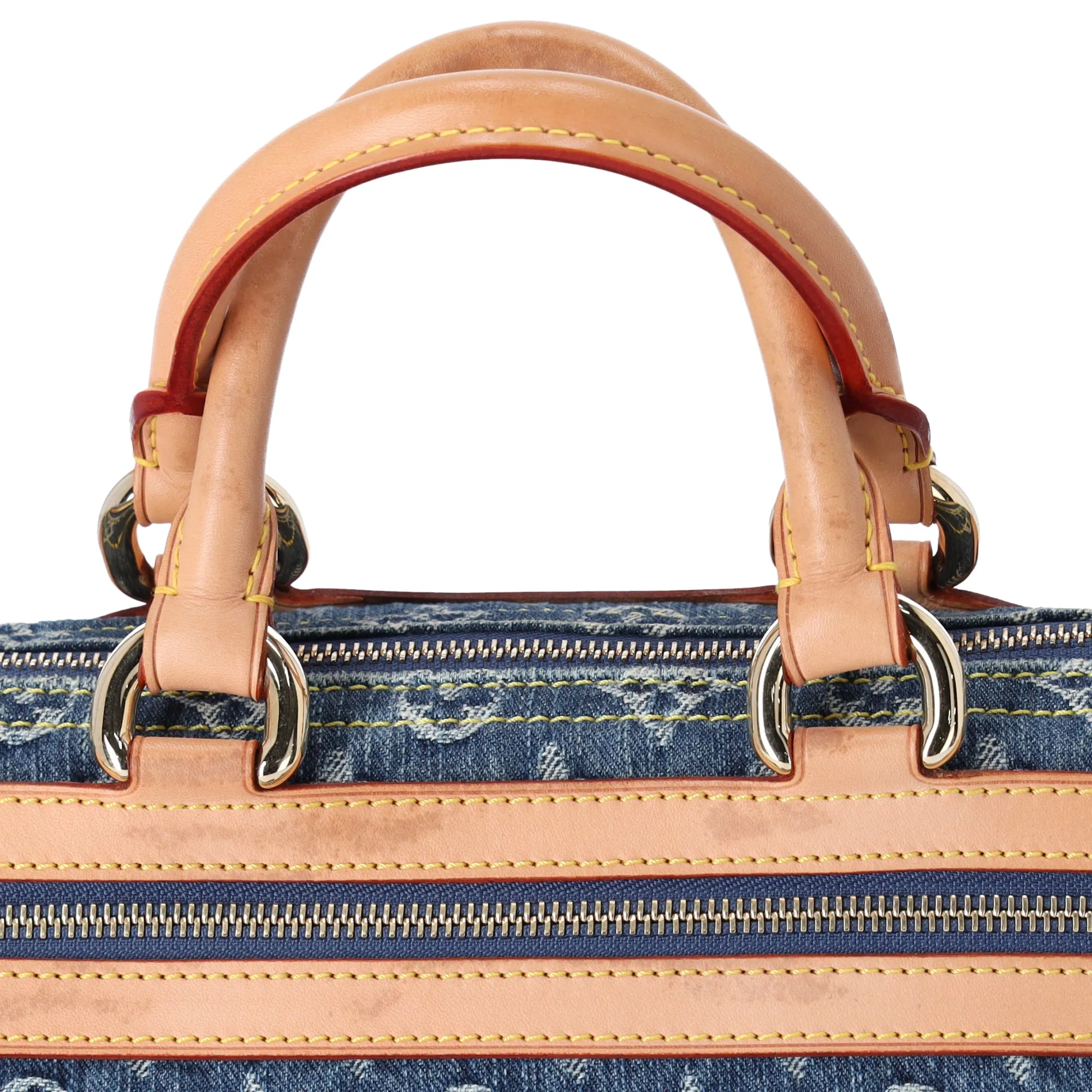 Louis Vuitton Neo Speedy Monogram Denim Handbag M95019 Blue