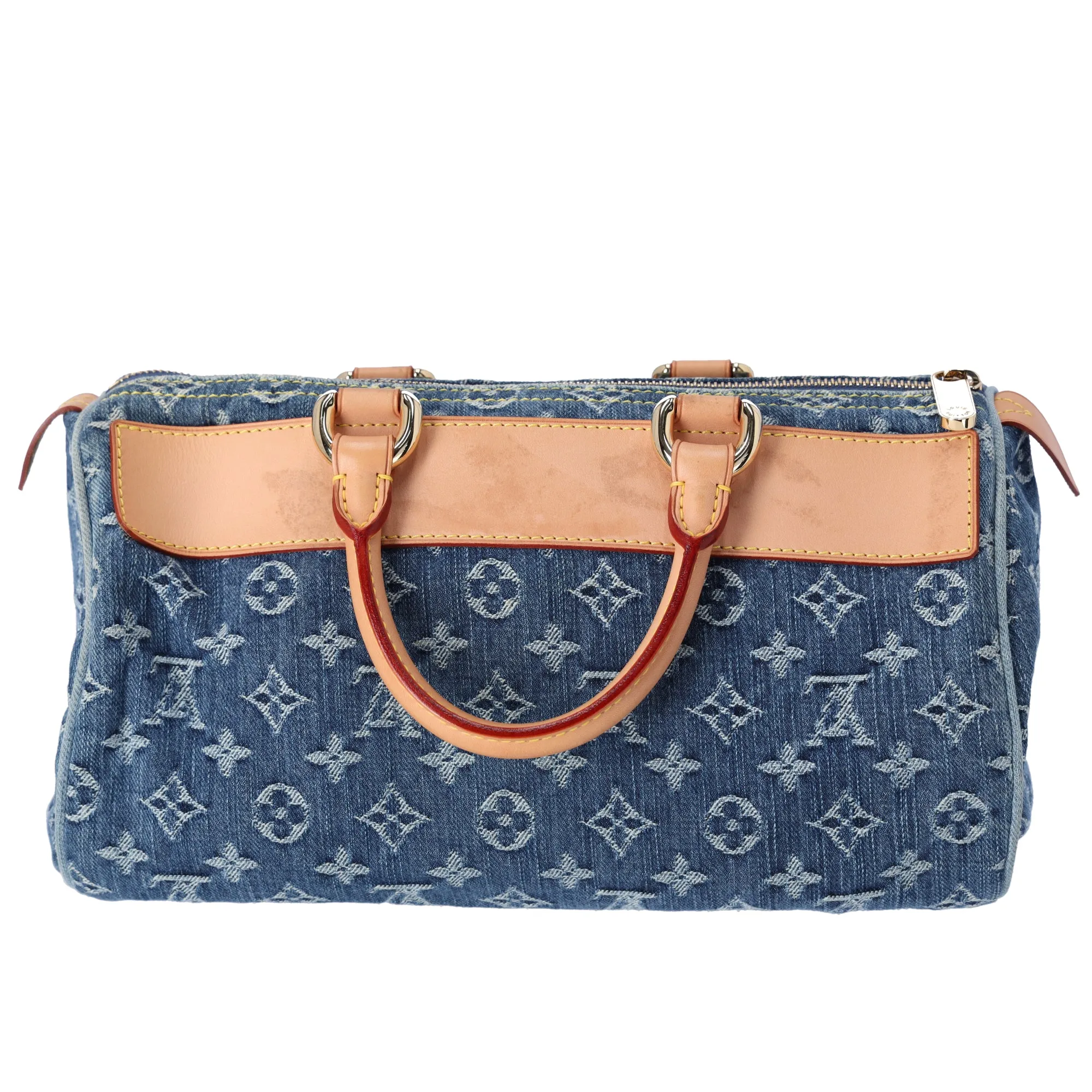 Louis Vuitton Neo Speedy Monogram Denim Handbag M95019 Blue