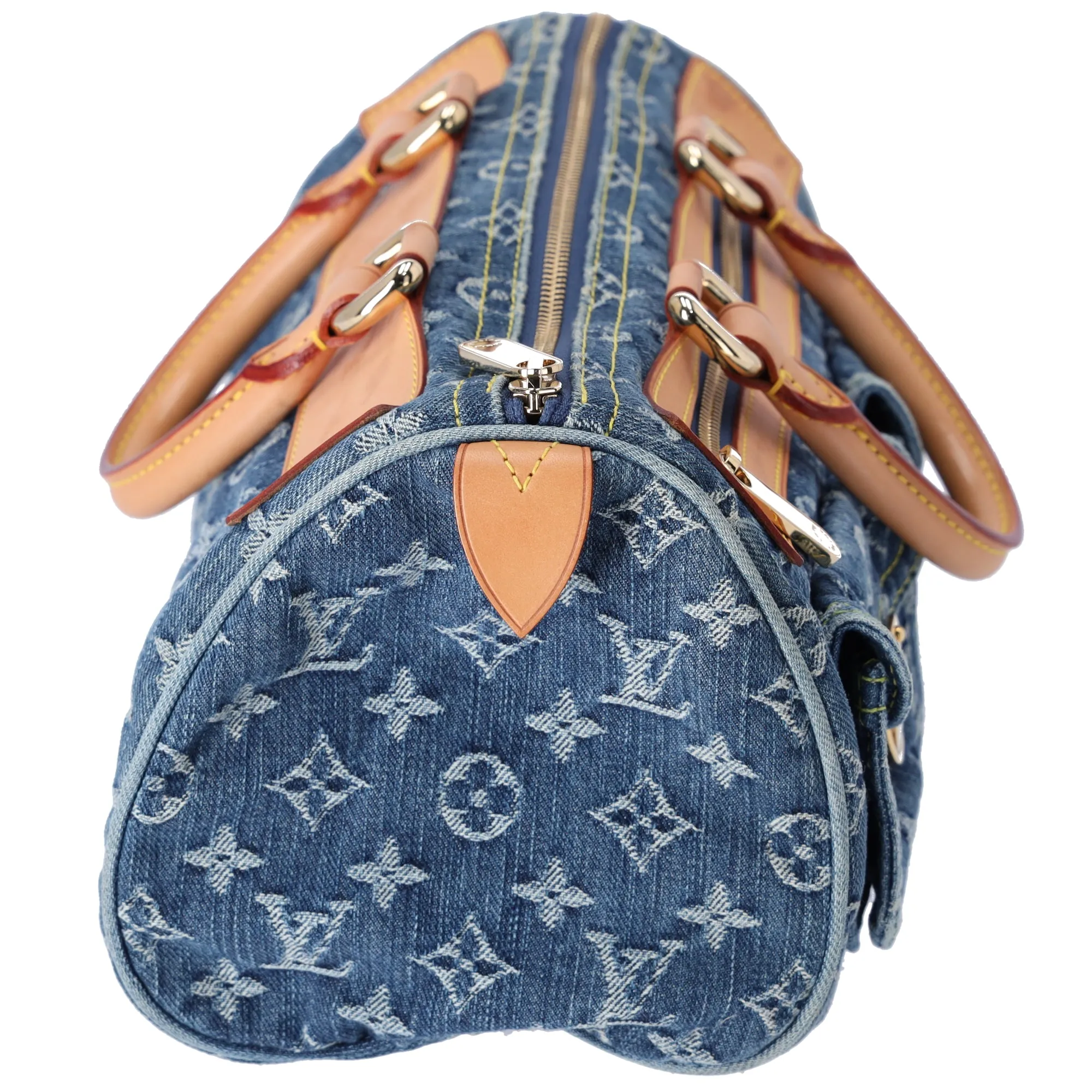 Louis Vuitton Neo Speedy Monogram Denim Handbag M95019 Blue
