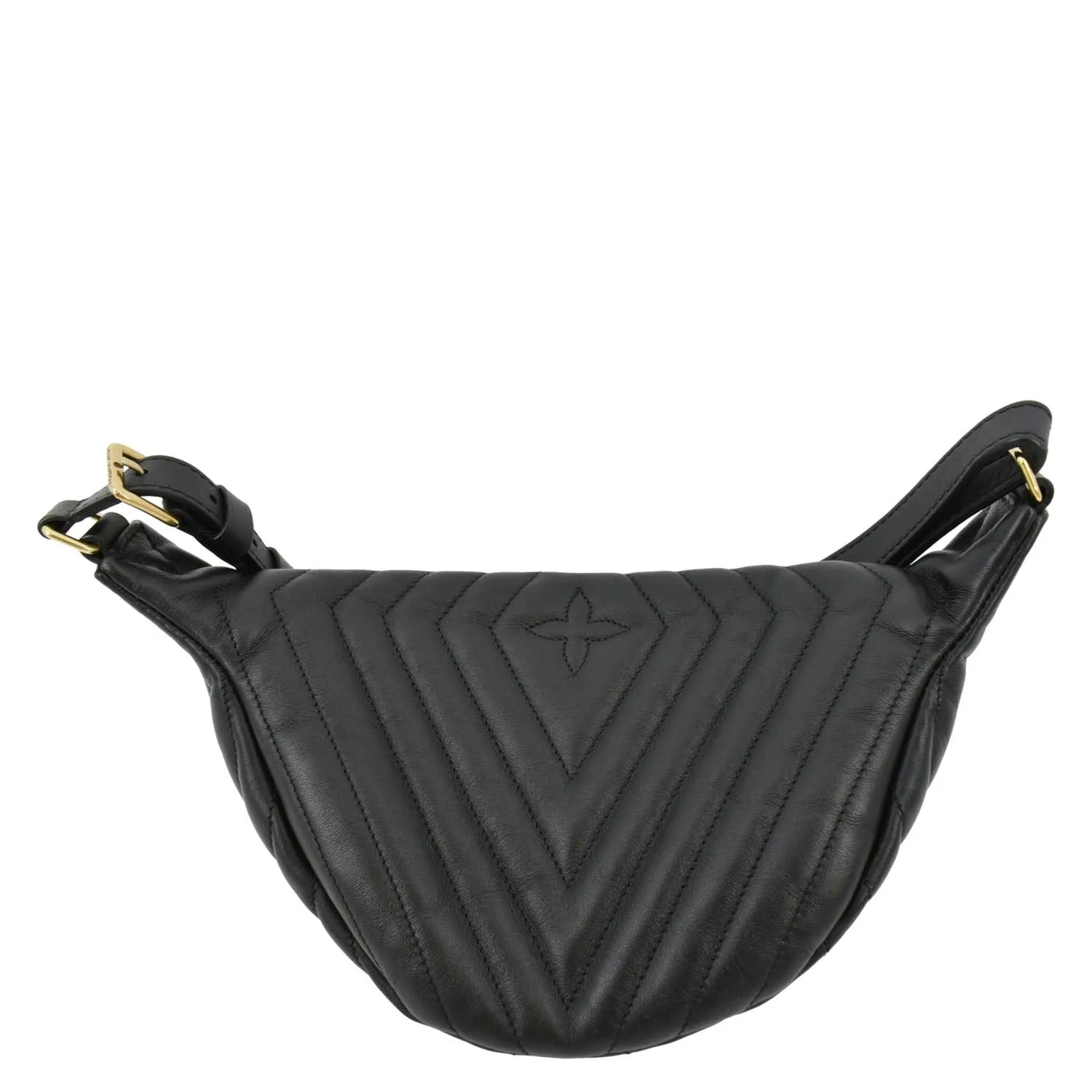 LOUIS VUITTON New Wave Quilted Leather Bumbag Black