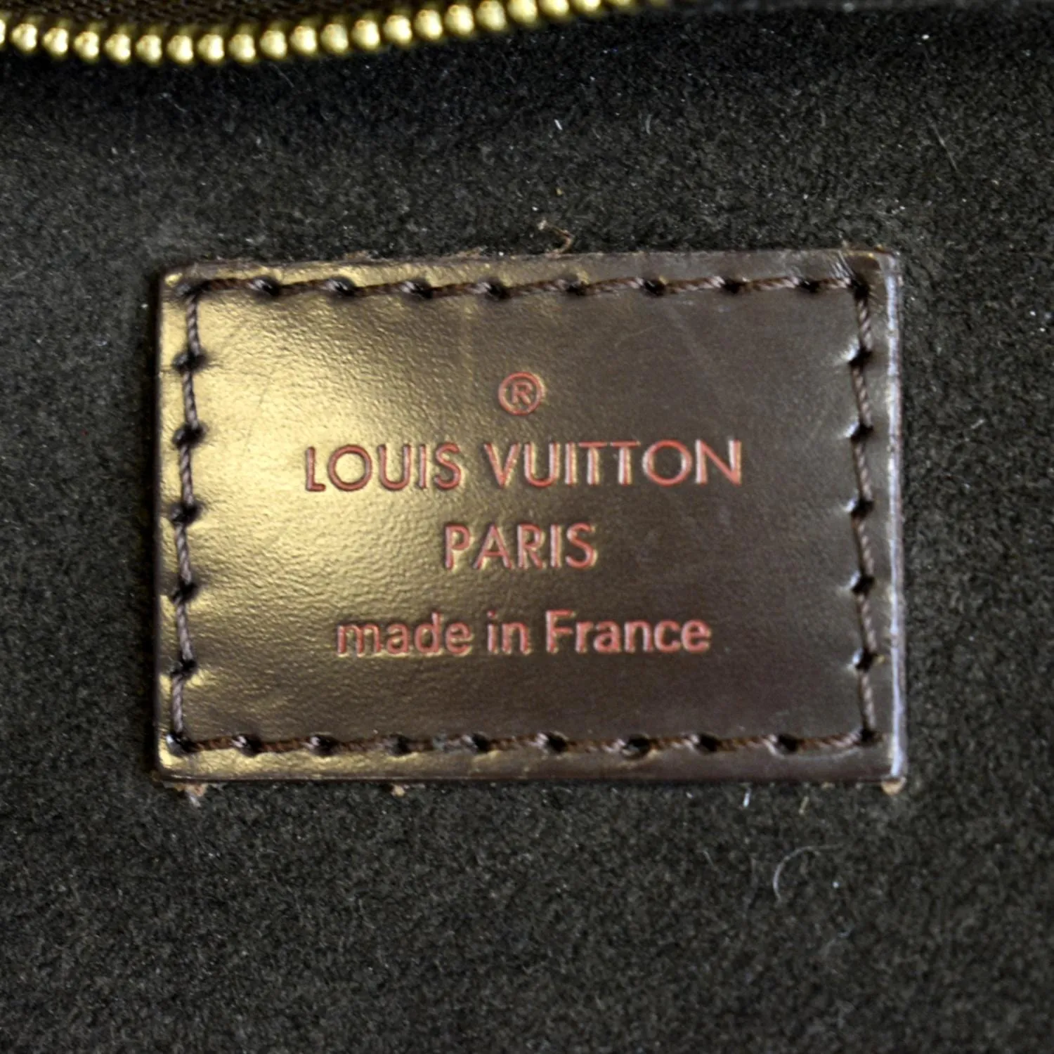 LOUIS VUITTON Portobello PM Damier Ebene Shoulder Bag Brown