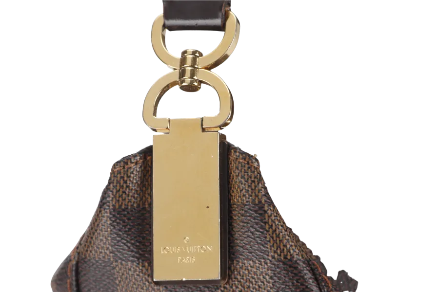 LOUIS VUITTON PORTOBELLO PM (N41184) DAMIER EBENE CANVAS HOBO BAG GOLD HARDWARE NO DUST COVER