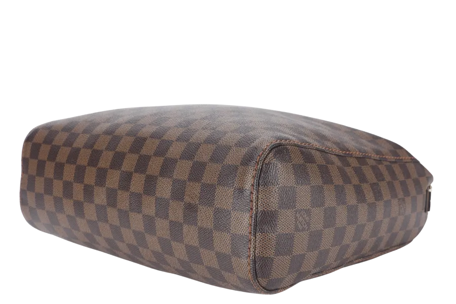 LOUIS VUITTON PORTOBELLO PM (N41184) DAMIER EBENE CANVAS HOBO BAG GOLD HARDWARE NO DUST COVER