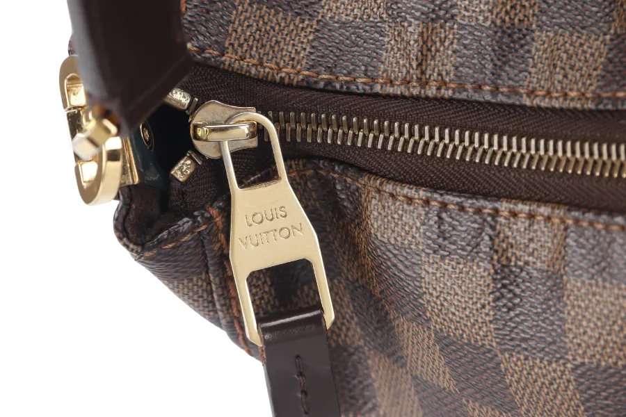 LOUIS VUITTON PORTOBELLO PM (N41184) DAMIER EBENE CANVAS HOBO BAG GOLD HARDWARE NO DUST COVER
