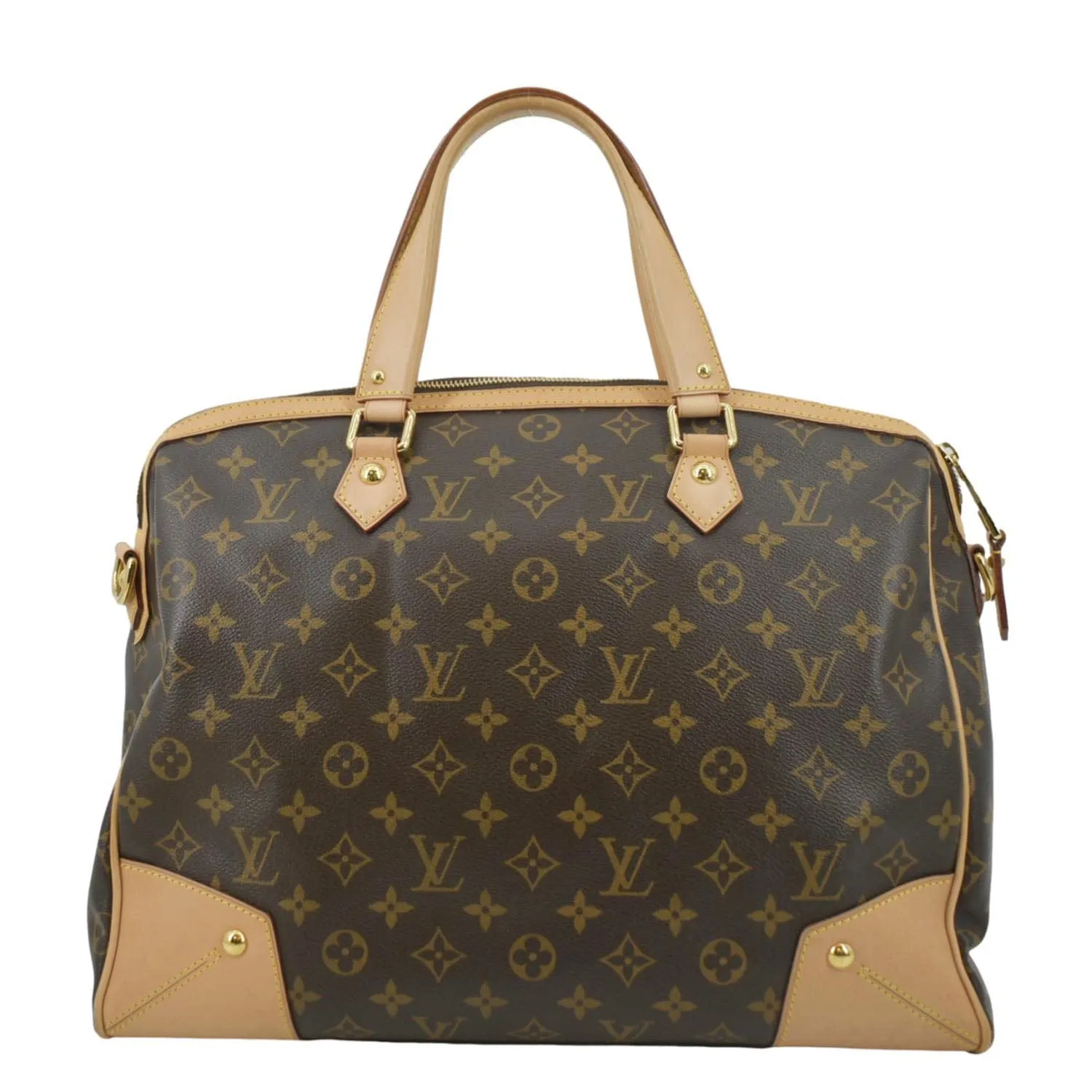 LOUIS VUITTON Retiro GM Monogram Canvas Shoulder Bag Brown