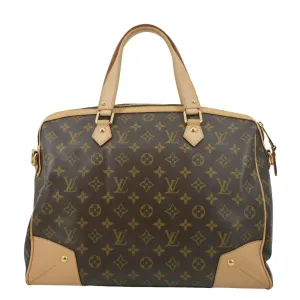 LOUIS VUITTON Retiro GM Monogram Canvas Shoulder Bag Brown
