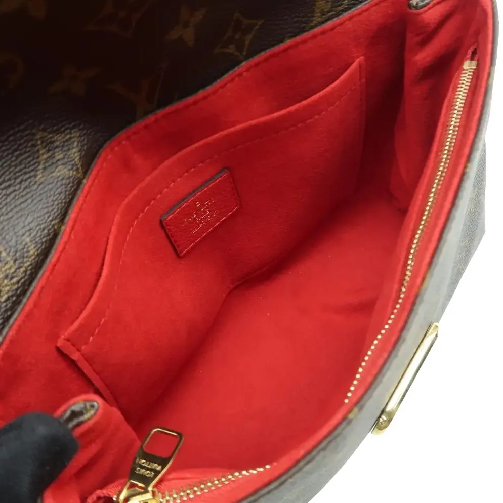 LOUIS VUITTON Saint Placide Monogram Canvas Crossbody Bag Cerise