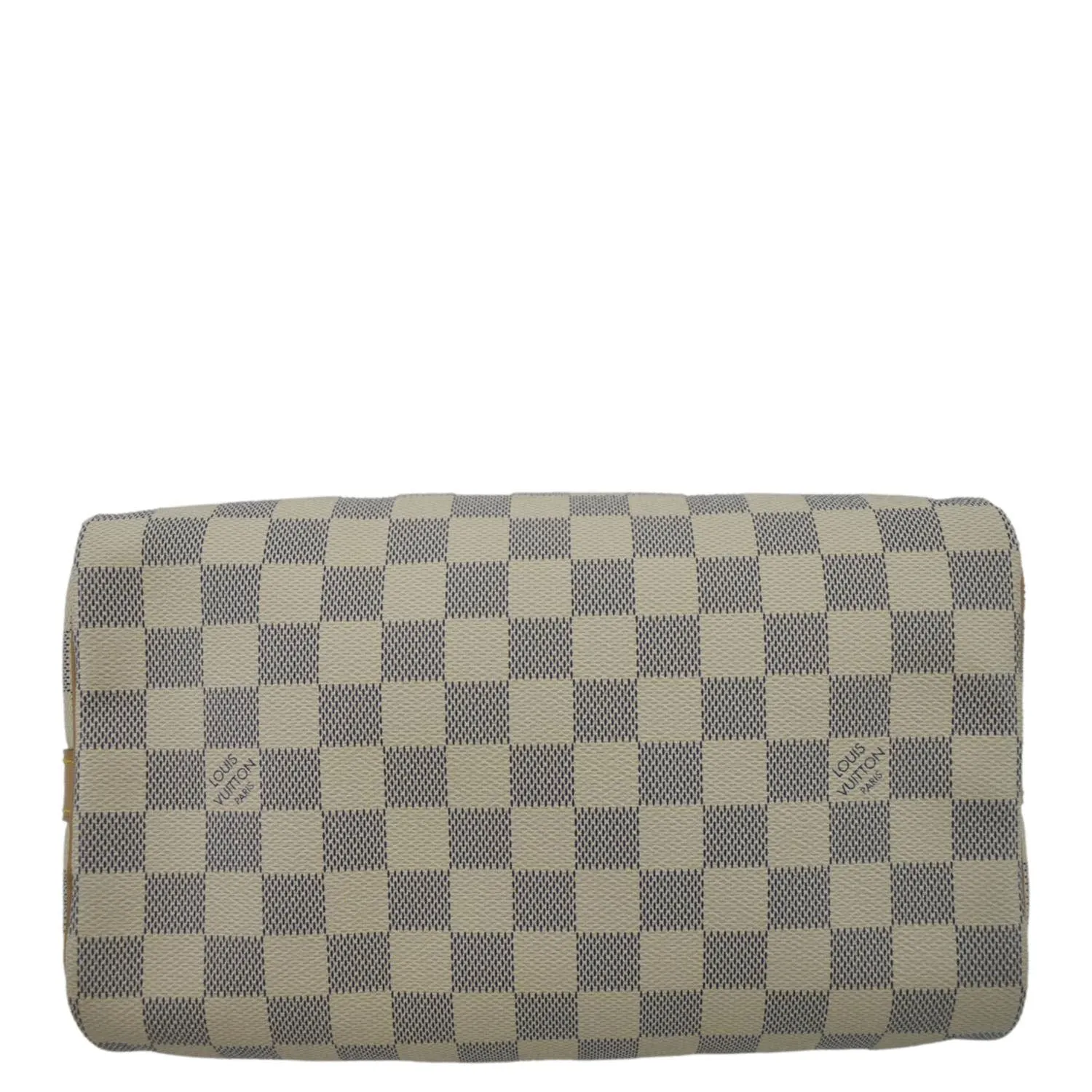 LOUIS VUITTON Speedy 25 Bandouliere Damier Azur Satchel Bag White