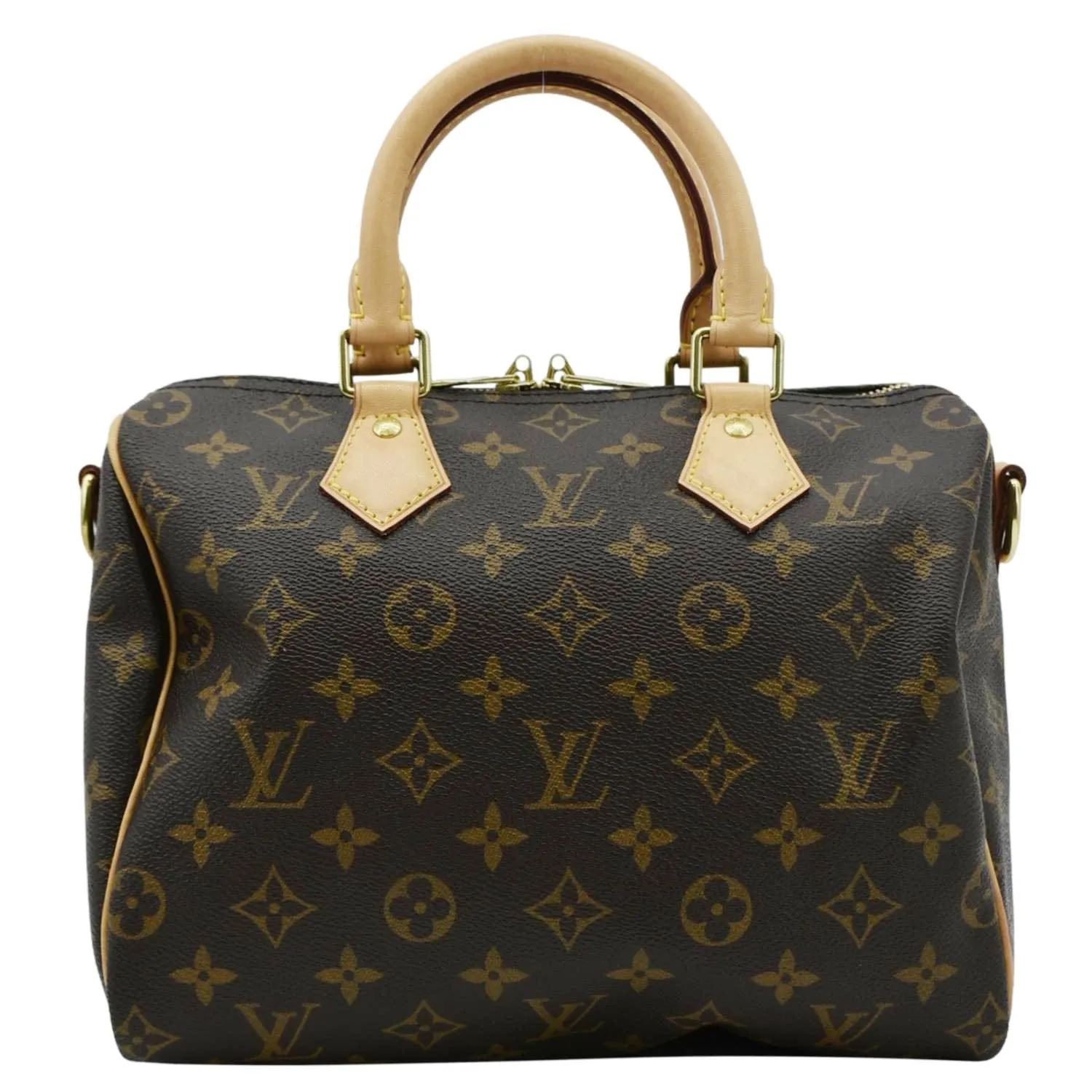 LOUIS VUITTON Speedy 25 Bandouliere Monogram Canvas Shoulder Bag Brown