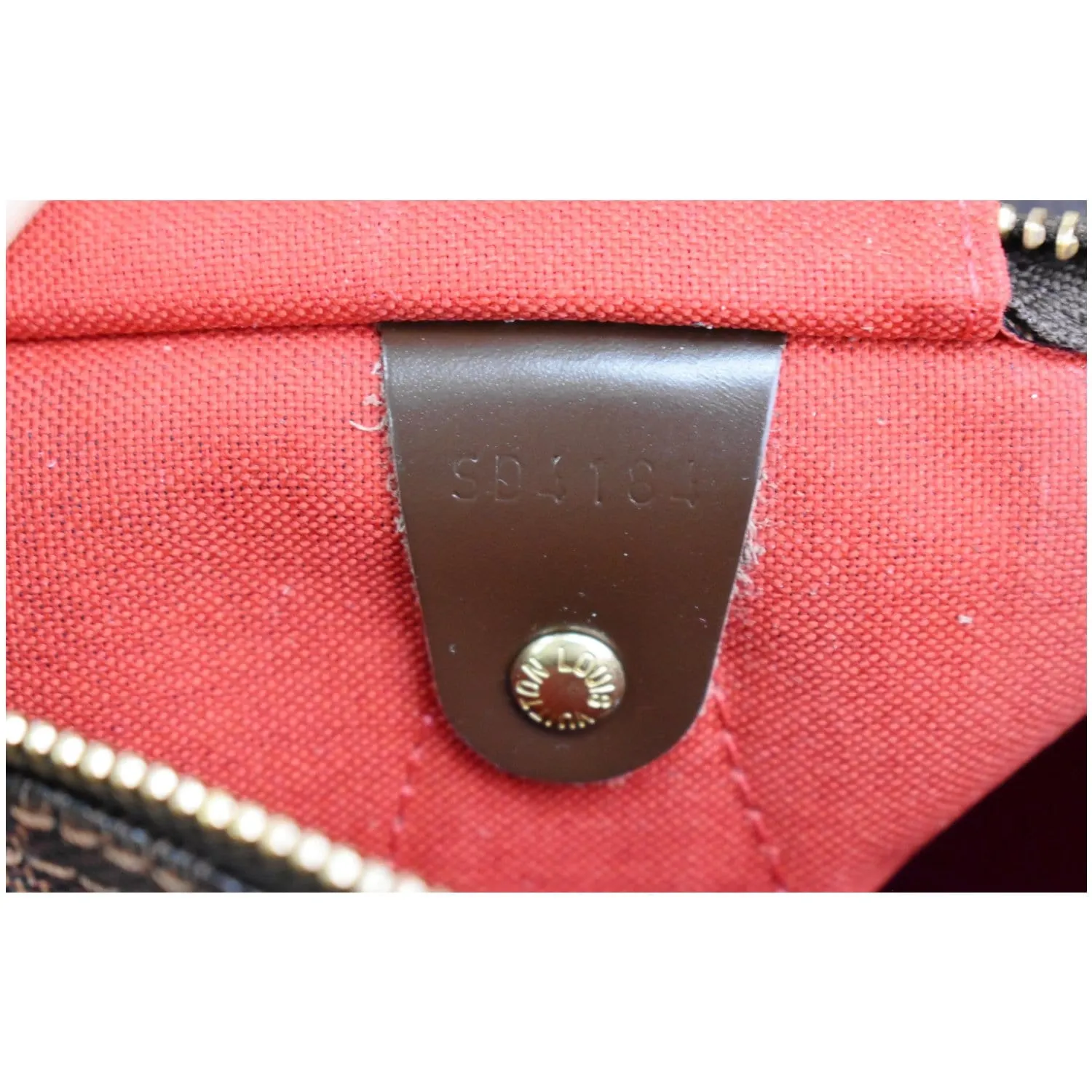 LOUIS VUITTON Speedy 30 Damier Ebene Satchel Bag Brown
