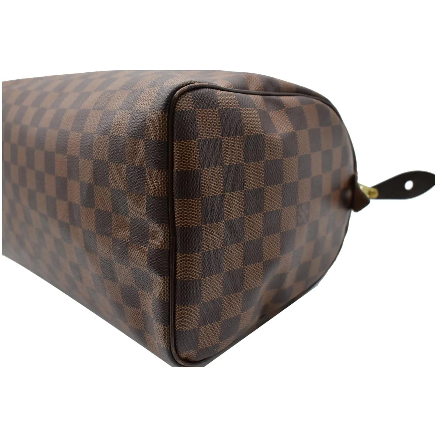 LOUIS VUITTON Speedy 30 Damier Ebene Satchel Bag Brown