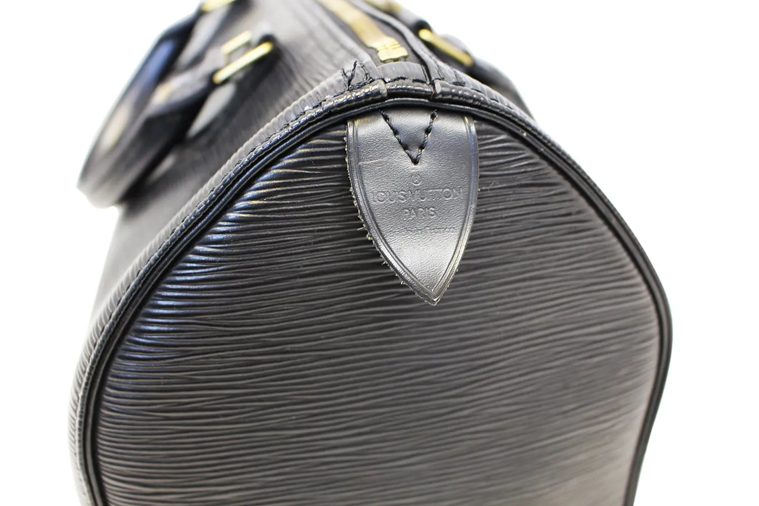 LOUIS VUITTON Speedy 30 Pre Owned Epi Leather Black  Satchel Bag