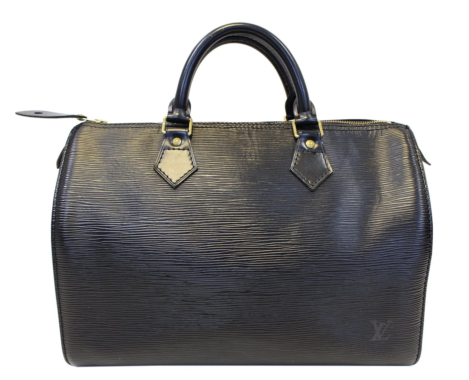LOUIS VUITTON Speedy 30 Pre Owned Epi Leather Black  Satchel Bag