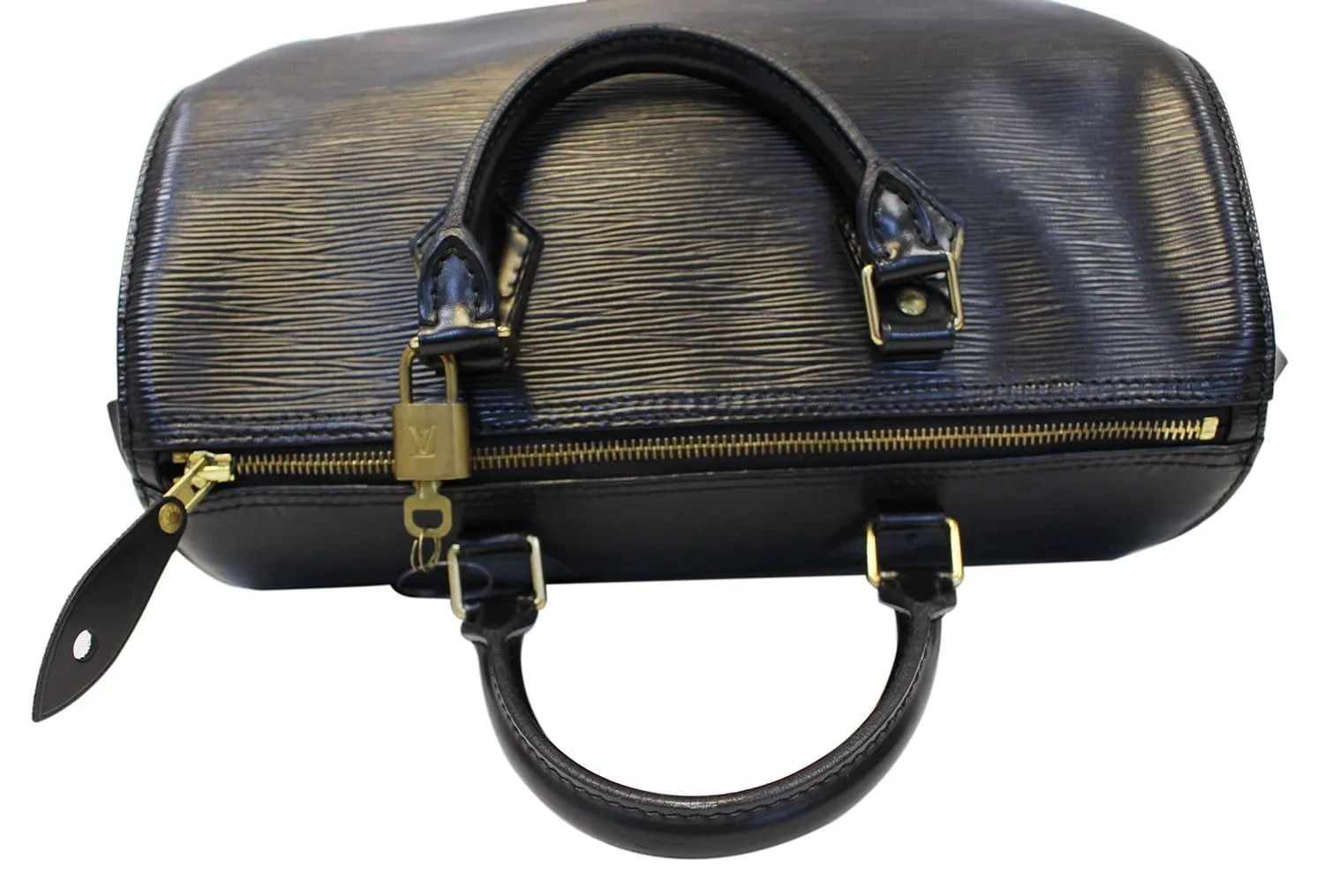 LOUIS VUITTON Speedy 30 Pre Owned Epi Leather Black  Satchel Bag