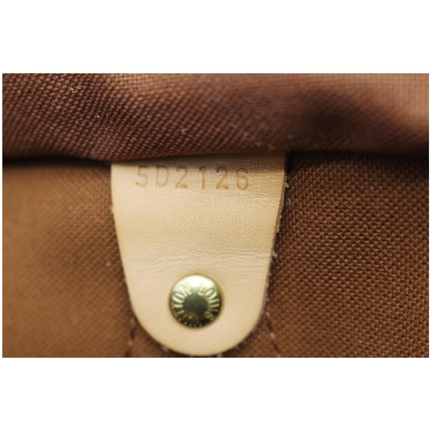 LOUIS VUITTON Speedy 35 Bandouliere Monogram Canvas Shoulder Bag Brown