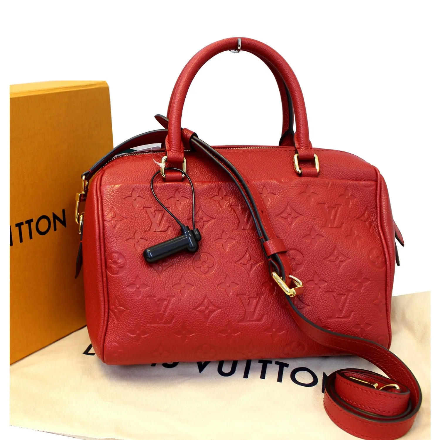 LOUIS VUITTON Speedy Bandouliere 25 Empreinte Leather Shoulder Bag