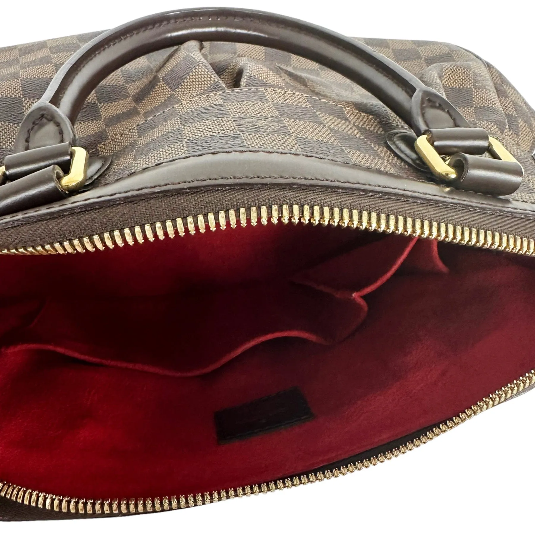 Louis Vuitton Trevi Handbag Damier PM Brown 2 Way Satchel Crossbody