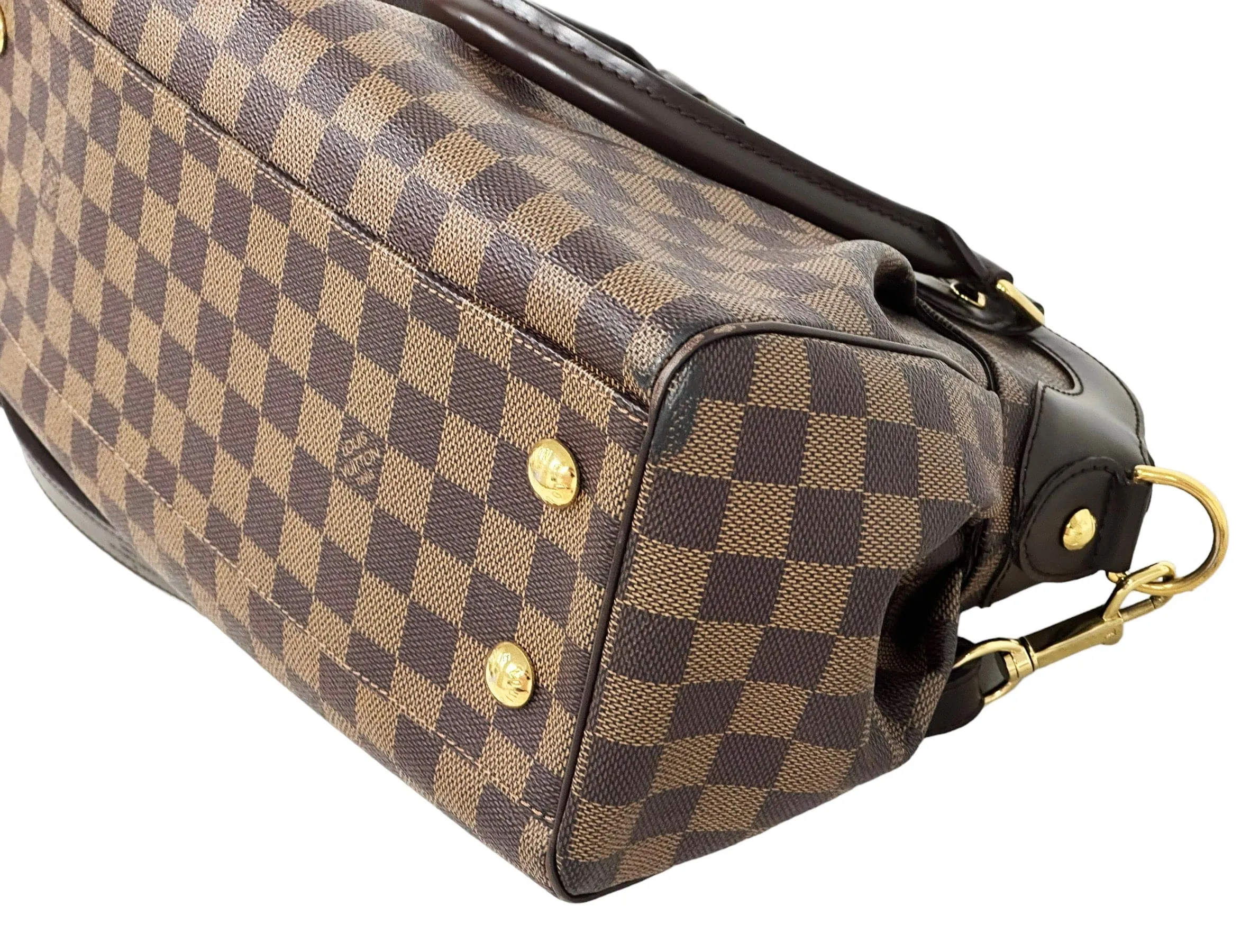 Louis Vuitton Trevi Handbag Damier PM Brown 2 Way Satchel Crossbody