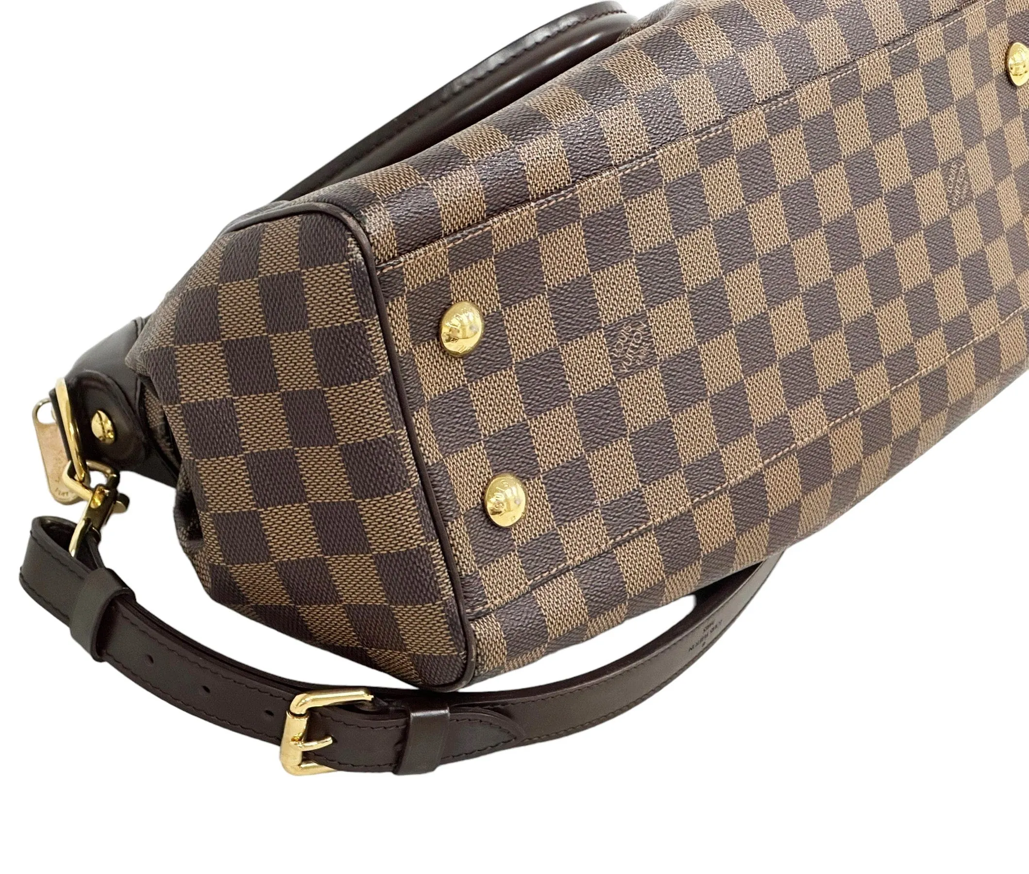 Louis Vuitton Trevi Handbag Damier PM Brown 2 Way Satchel Crossbody