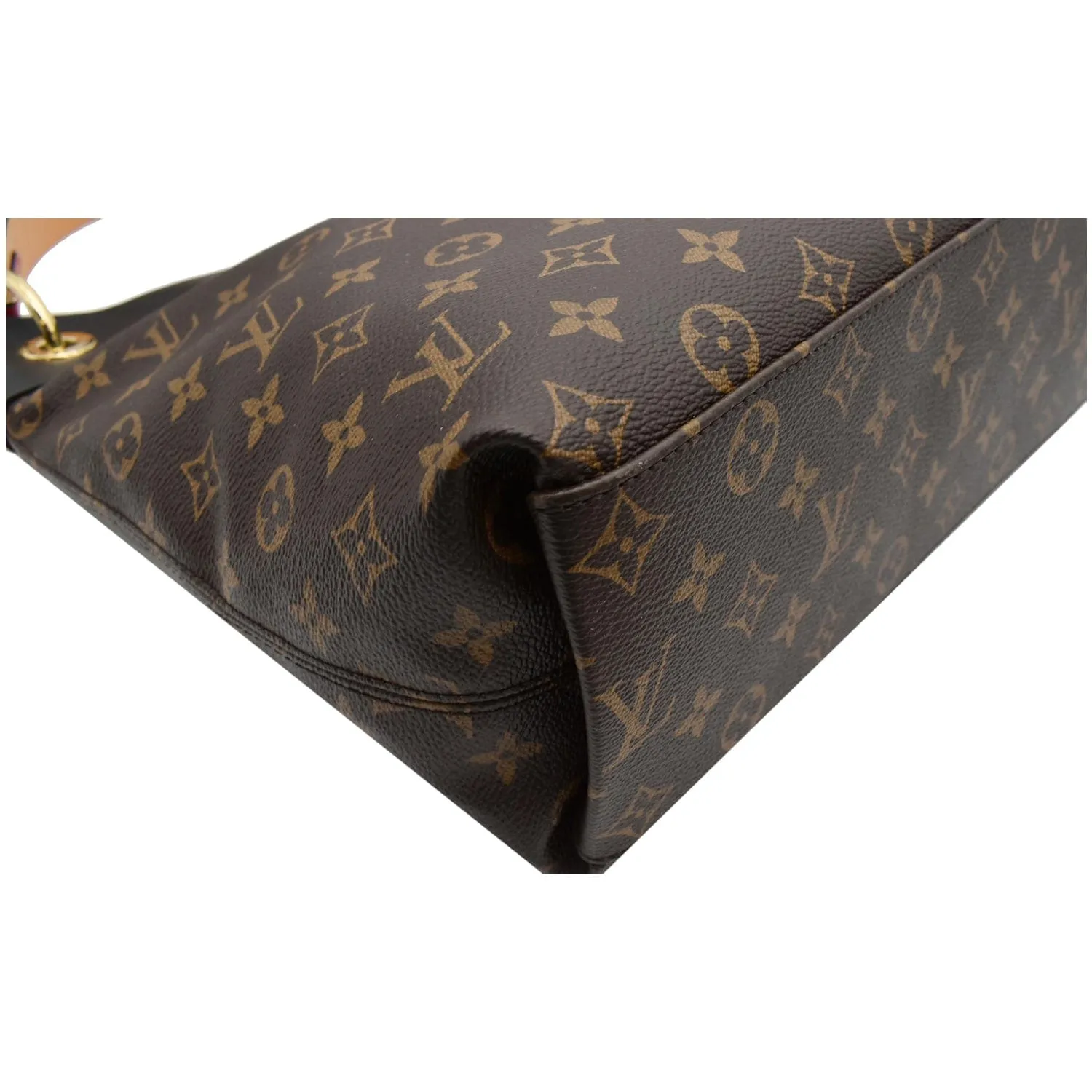 LOUIS VUITTON Tuileries Monogram Canvas Hobo Bag Black
