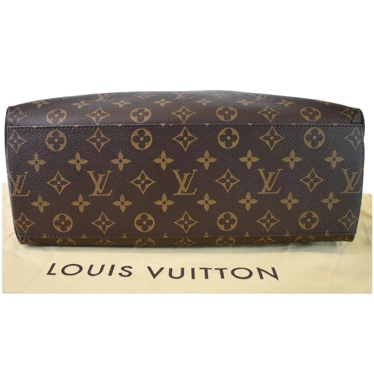 LOUIS VUITTON Tuileries Monogram Canvas Hobo Bag Caramel