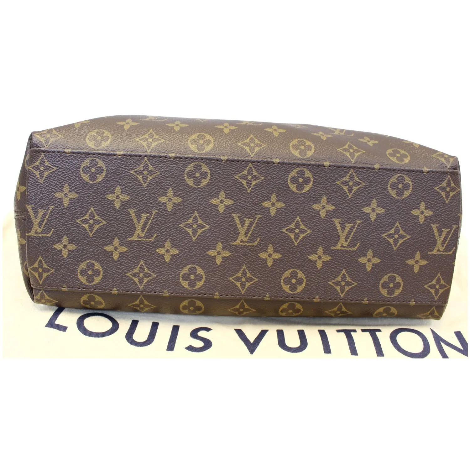 LOUIS VUITTON Tuileries Monogram Canvas Hobo Bag Caramel
