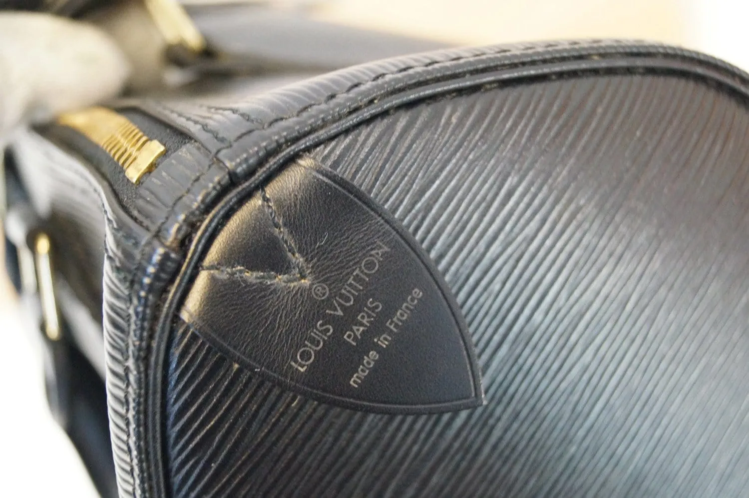 LOUIS VUITTON Used HandBag Black Epi Leather Speedy 25 Satchel