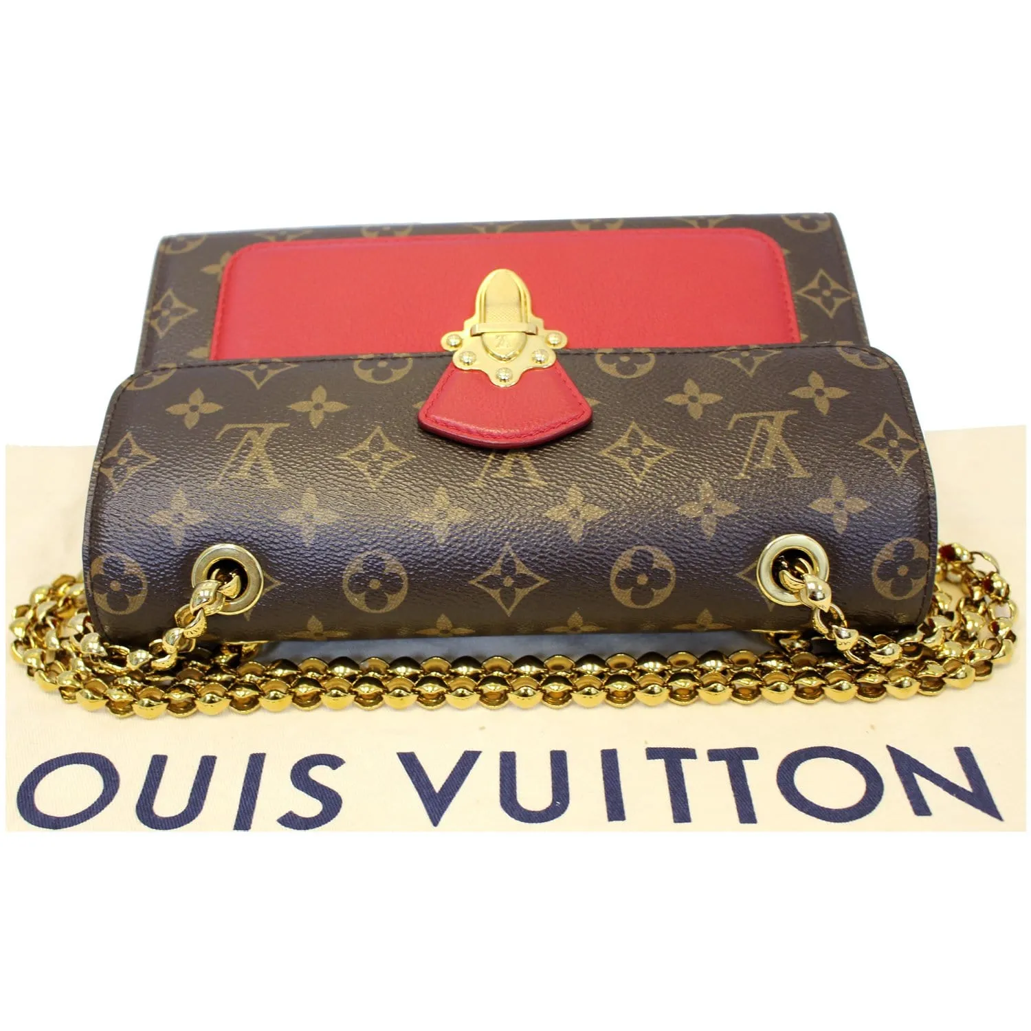 LOUIS VUITTON Victoire Monogram Canvas Shoulder Crossbody Bag Cherry