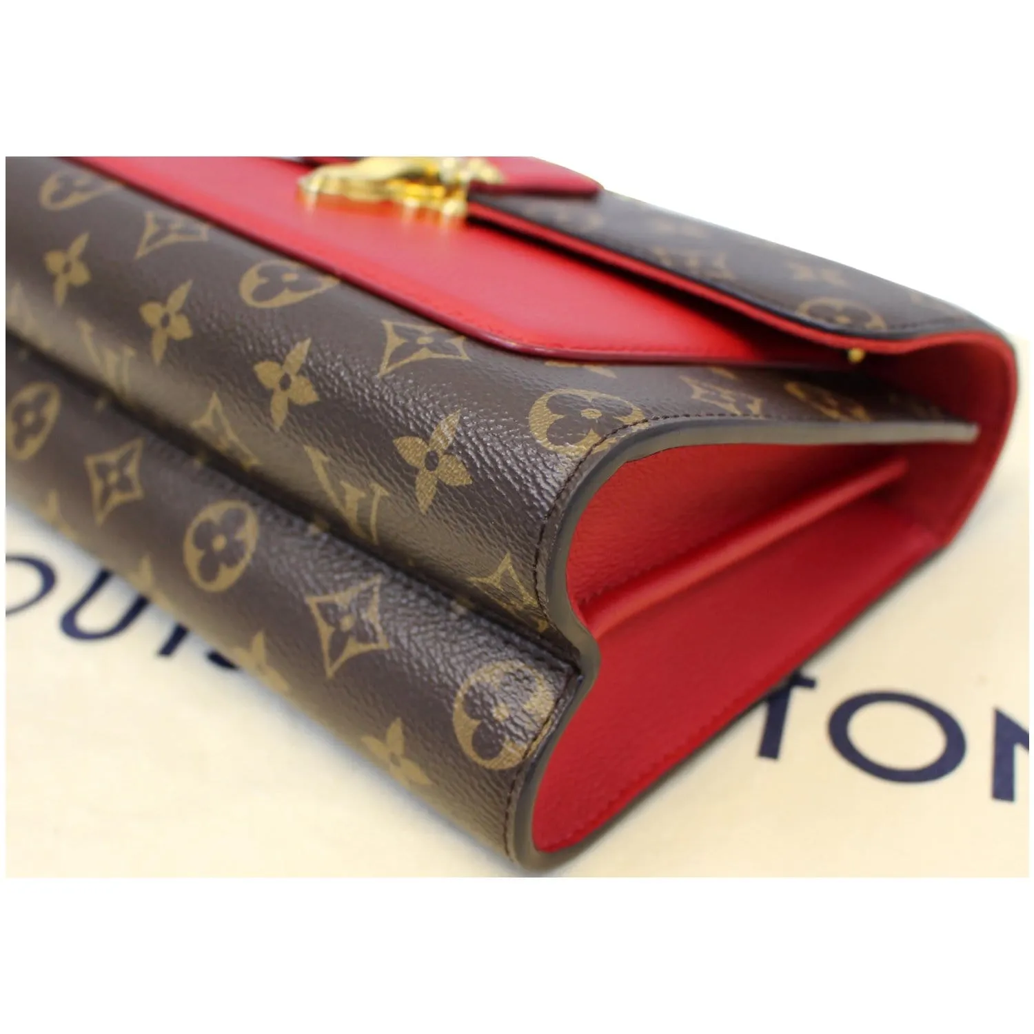 LOUIS VUITTON Victoire Monogram Canvas Shoulder Crossbody Bag Cherry