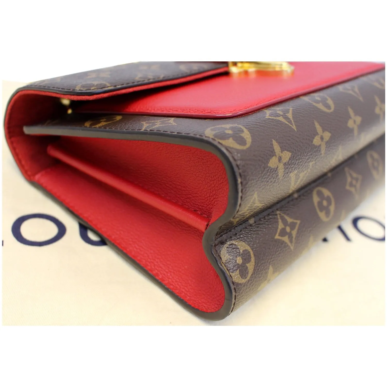 LOUIS VUITTON Victoire Monogram Canvas Shoulder Crossbody Bag Cherry