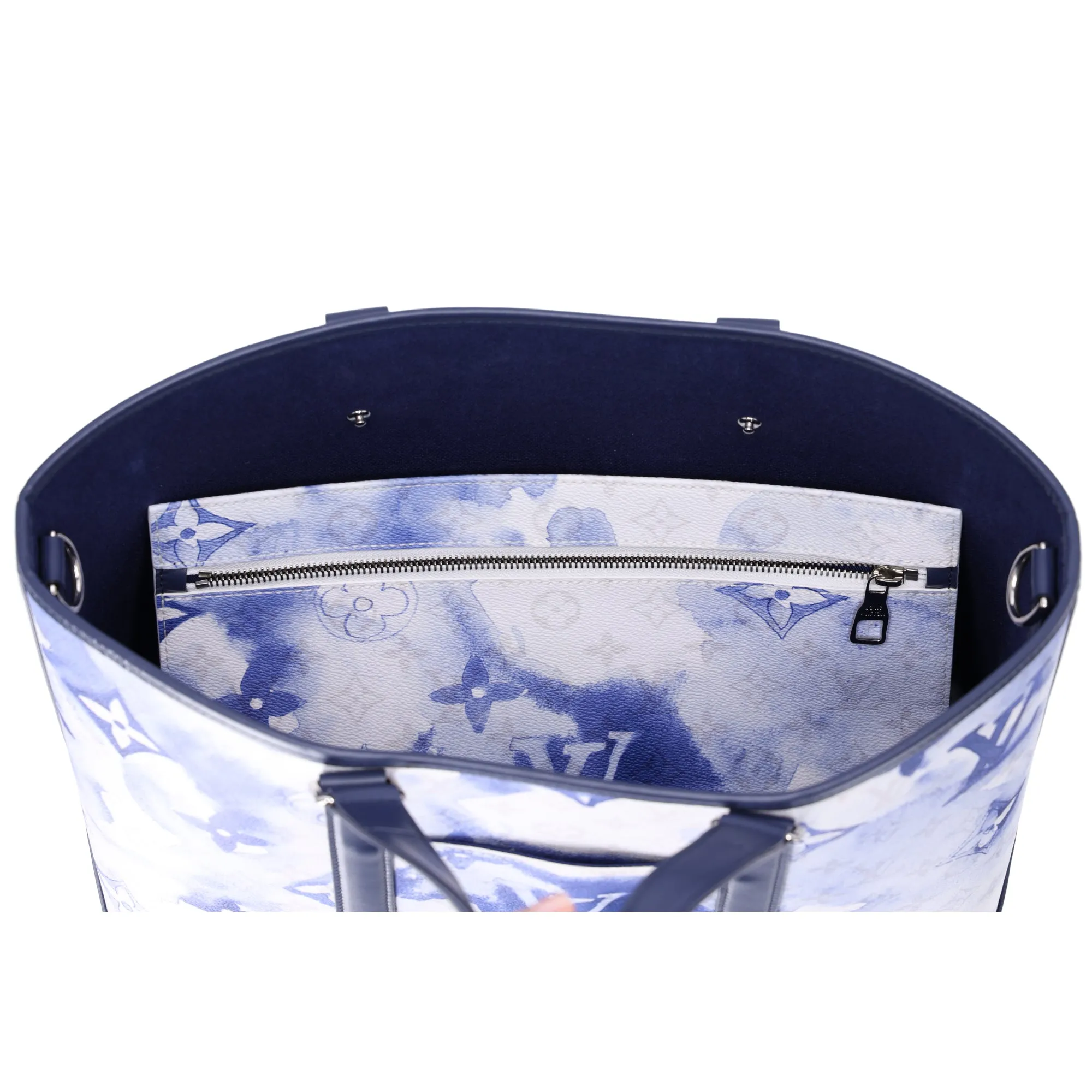 Louis Vuitton Weekend Tote PM Watercolor Summer Collection M45756 Blue