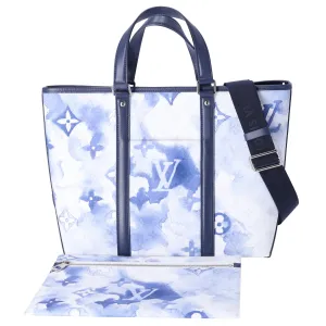 Louis Vuitton Weekend Tote PM Watercolor Summer Collection M45756 Blue