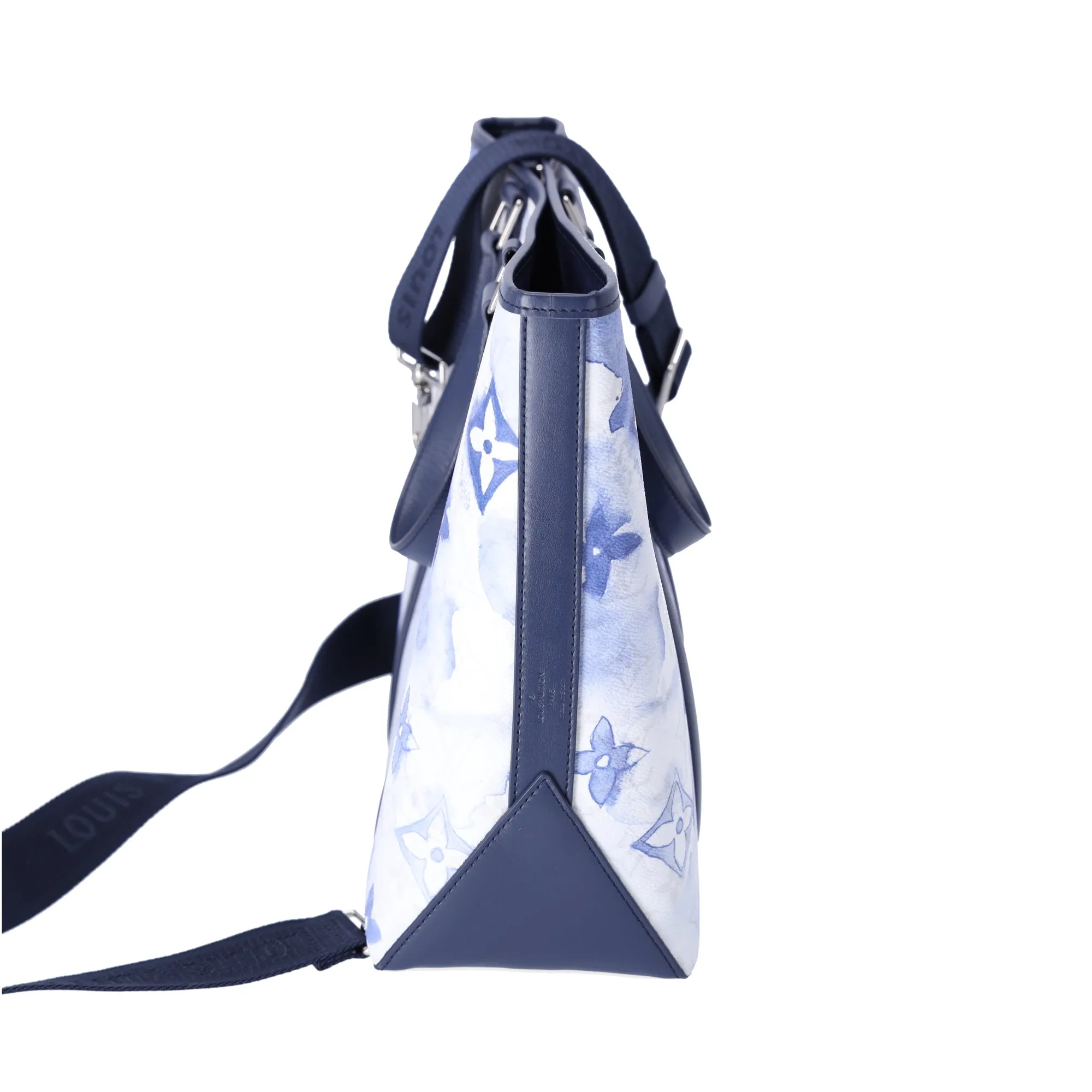 Louis Vuitton Weekend Tote PM Watercolor Summer Collection M45756 Blue