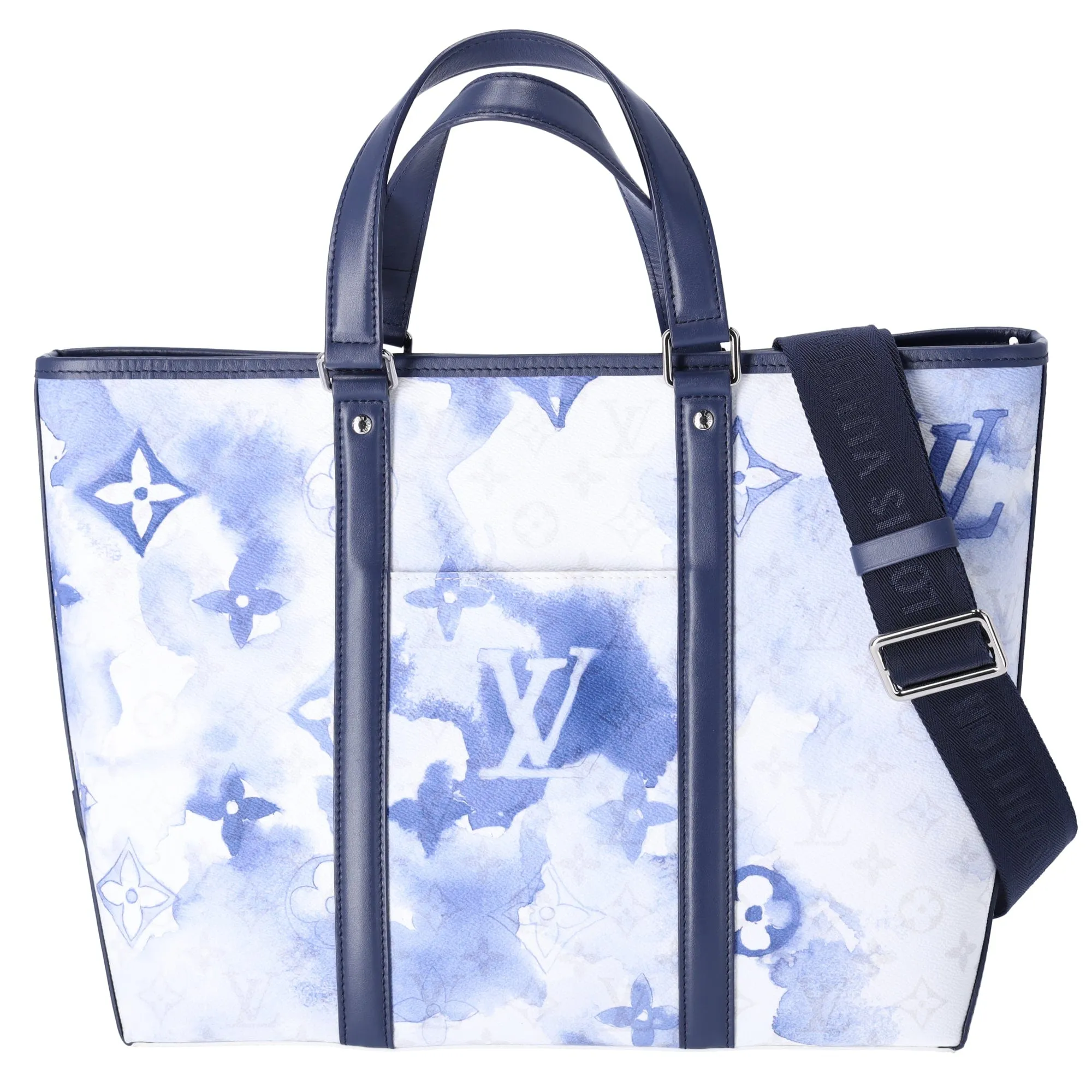 Louis Vuitton Weekend Tote PM Watercolor Summer Collection M45756 Blue