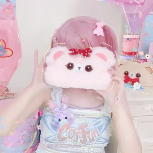 Lovely Lolita Woolen Bear Makeup Bag