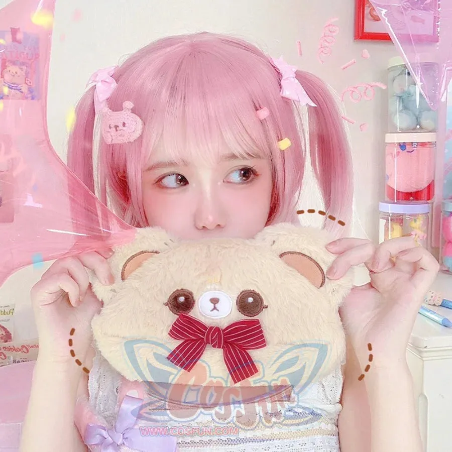 Lovely Lolita Woolen Bear Makeup Bag