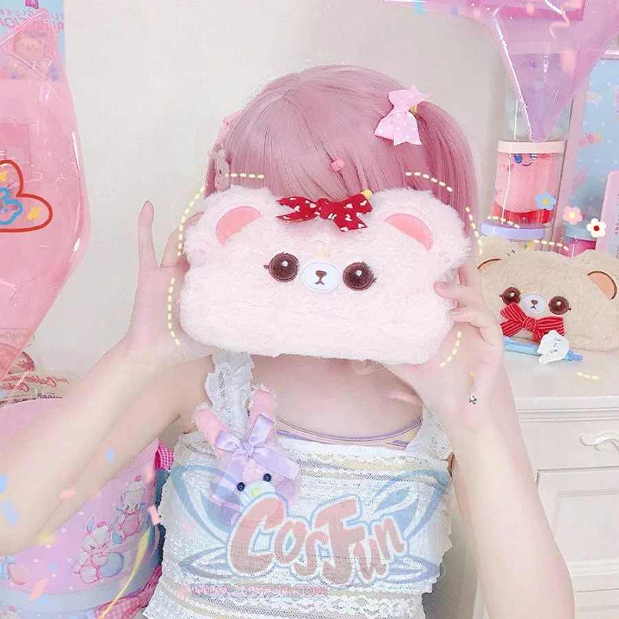 Lovely Lolita Woolen Bear Makeup Bag