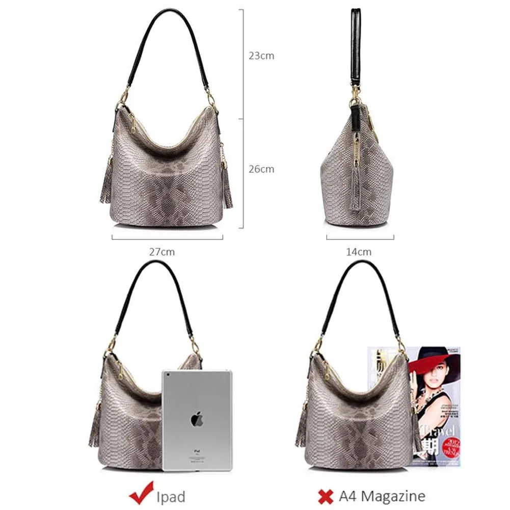 <bold>Hobo / Tote Bag <br>Genuine-Leather