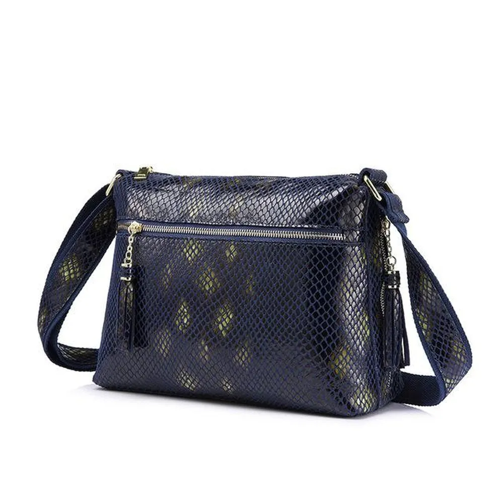 <bold>Satchel  / Crossbody Bag <br>Genuine-Leather
