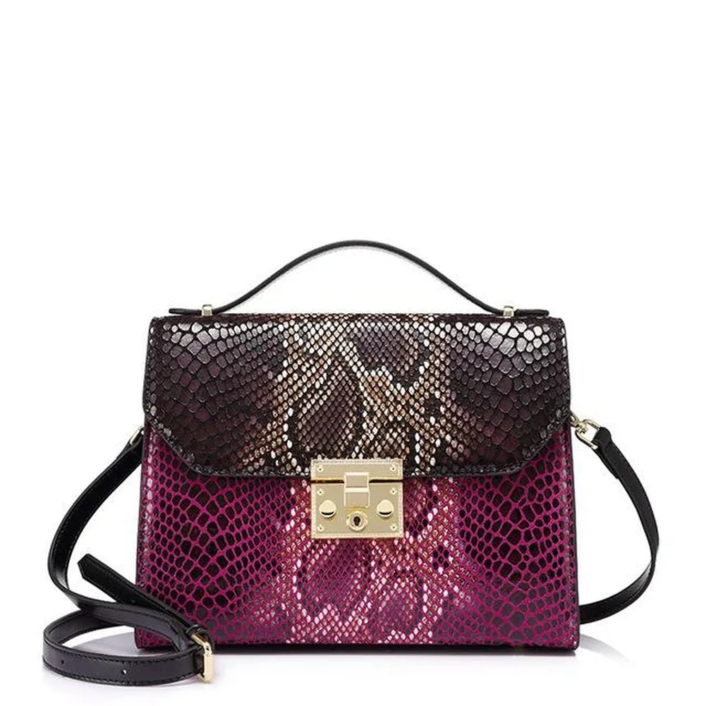 <bold>Satchel / Crossbody Bag <br>Genuine-Leather