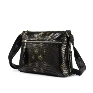 <bold>Satchel  / Crossbody Bag <br>Genuine-Leather