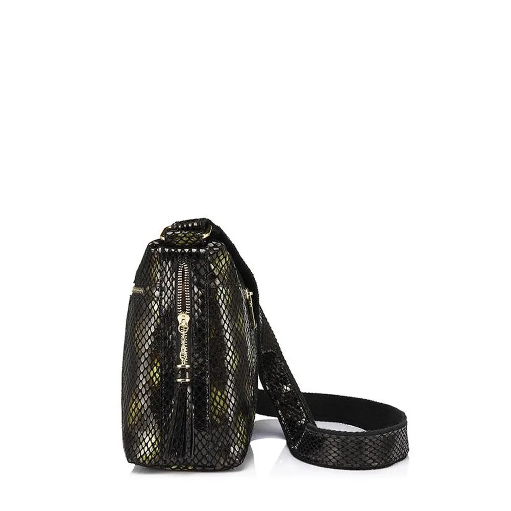 <bold>Satchel  / Crossbody Bag <br>Genuine-Leather