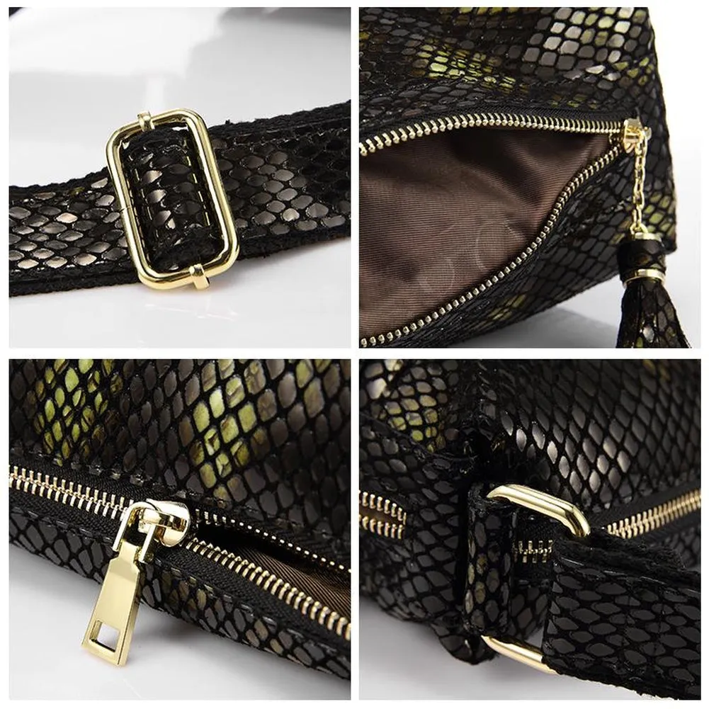 <bold>Satchel  / Crossbody Bag <br>Genuine-Leather