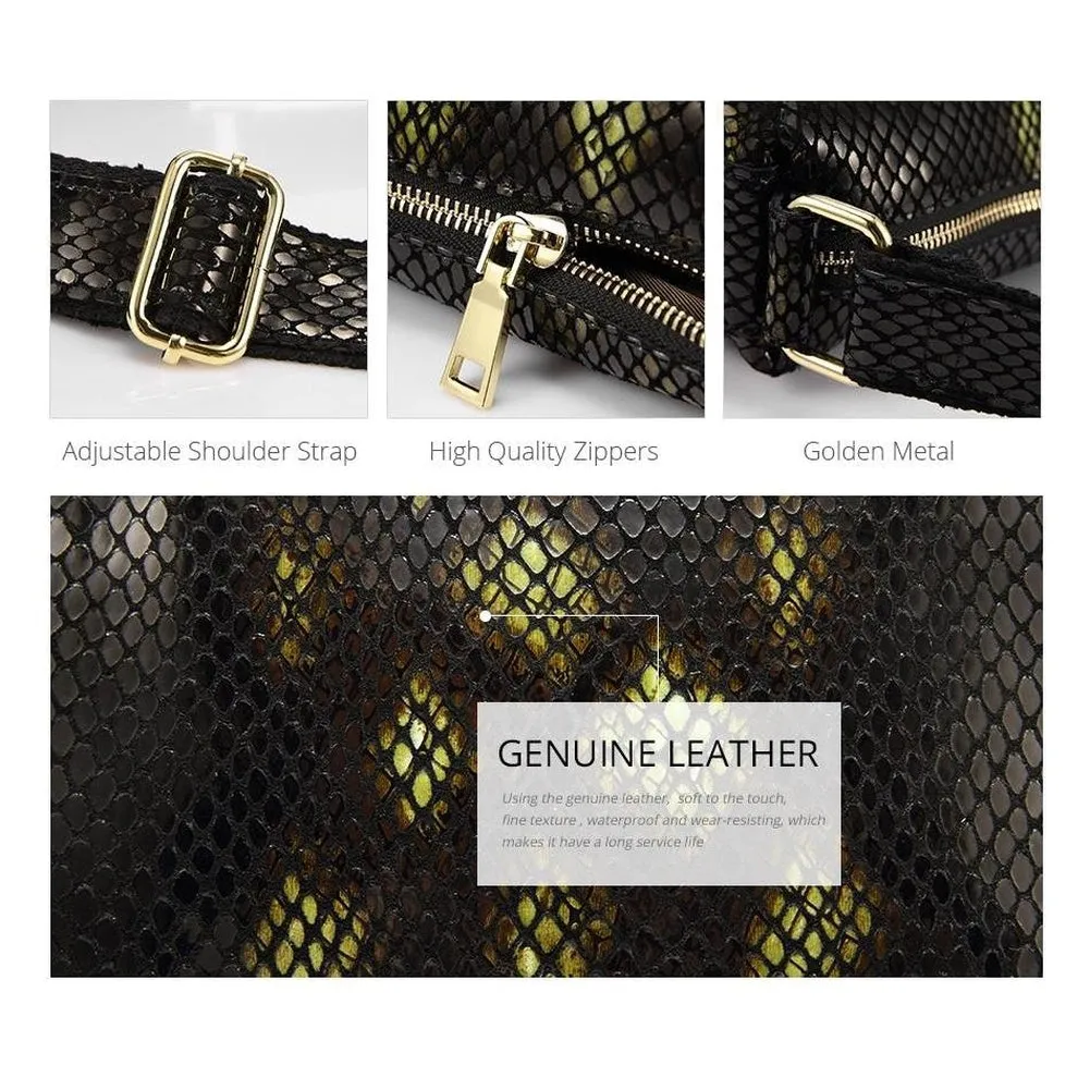 <bold>Satchel  / Crossbody Bag <br>Genuine-Leather