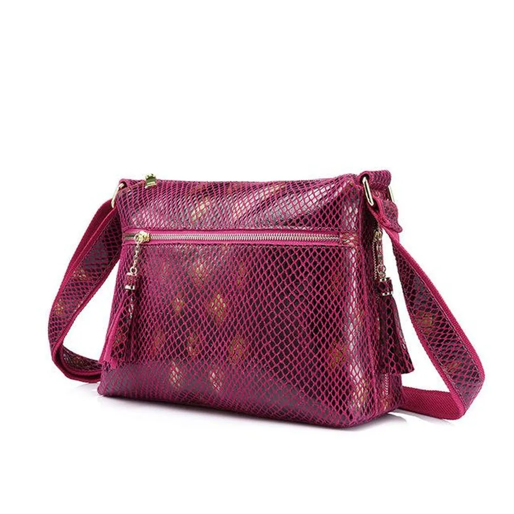 <bold>Satchel  / Crossbody Bag <br>Genuine-Leather