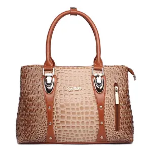 <bold>Satchel / Crossbody Bag <br>Vegan-Leather