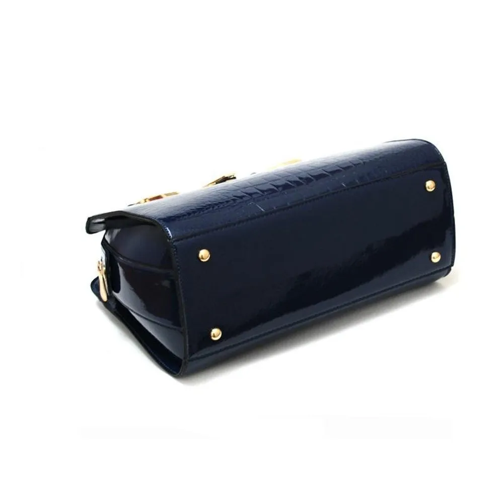 <bold>Top-Handle / Crossbody Bag <br>Genuine-Leather