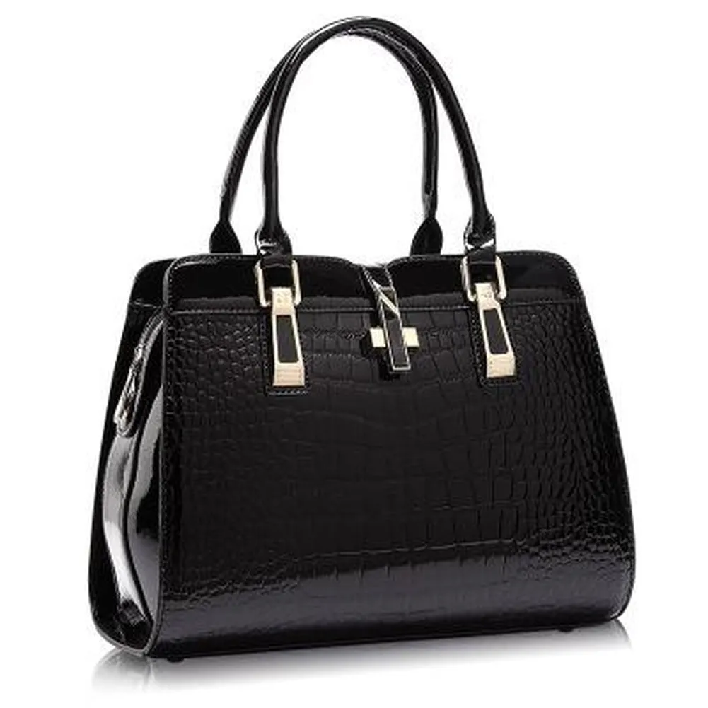 <bold>Top-Handle / Crossbody Bag <br>Genuine-Leather