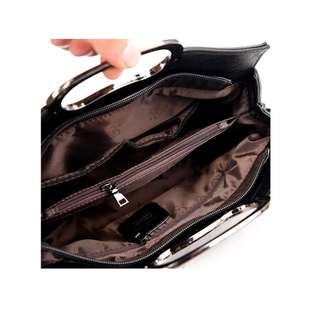 <bold>Top-Handle / Crossbody Bag  <br>Vegan-Leather
